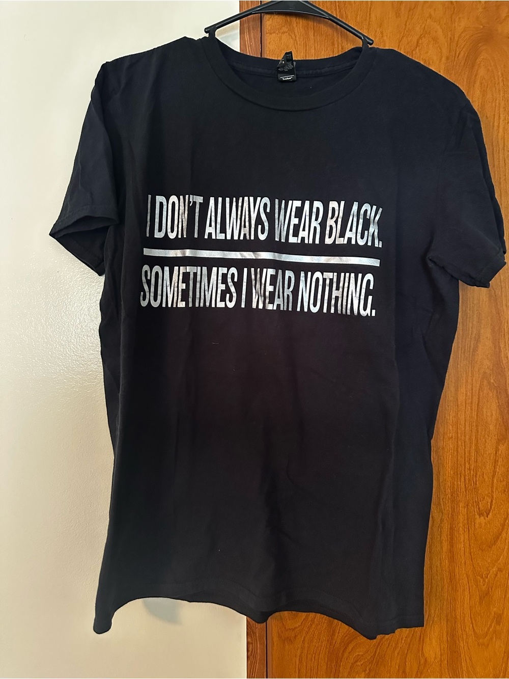 Bella Canvas Black Short Sleeve Graphic Tee with White Text